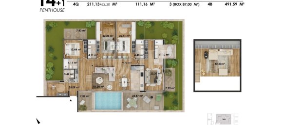 4 غرف نوم بانتهاوس في Lisbon, Portugal رقم 114726 2