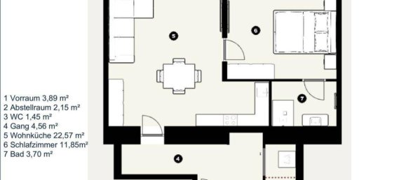 2-Zimmer Wohnung in Rudolfsheim-Funfhaus, Austria, Nr. 171552 12