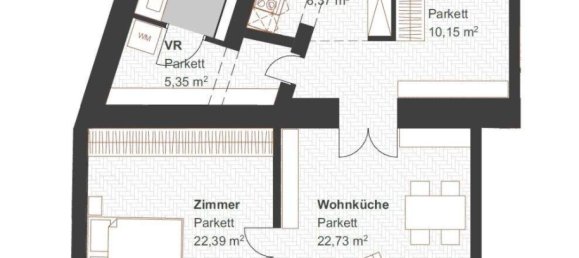 Квартира с 2 комнатами в Оттакринг, Австрия № 96899 16