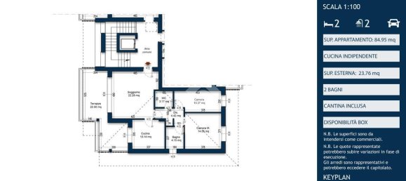 Apartamento de 3 habitaciónes en Cesate, Italy No. 105127 2