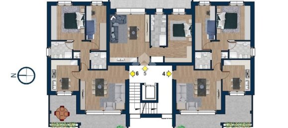 Apartamento de 3 habitaciónes en Cesate, Italy No. 105127 15