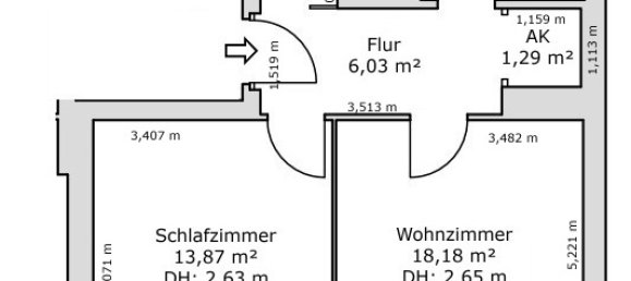 Квартира с 2 комнатами в Шёнеберг, Германия № 12883 13