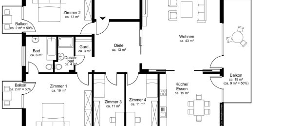 4 chambres Appartement à Altona, Germany No. 306458 14