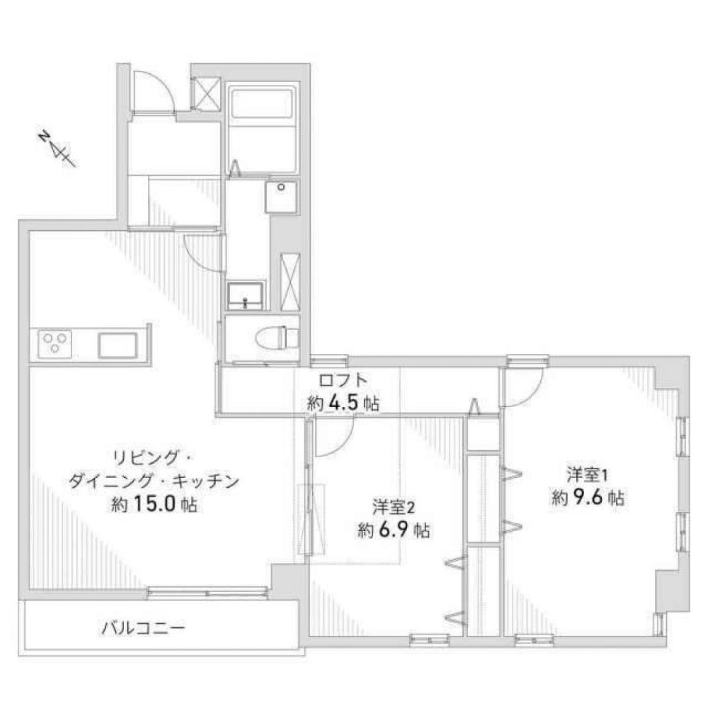 2 chambres Appartement à Hyogo, Japan No. 5996