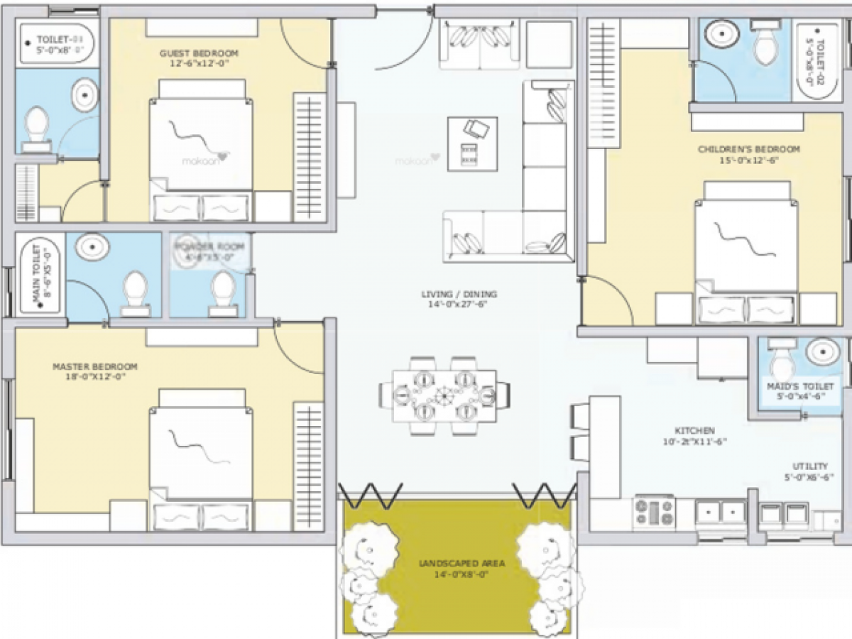 3 chambres Maison à Bangalore, India No. 43802