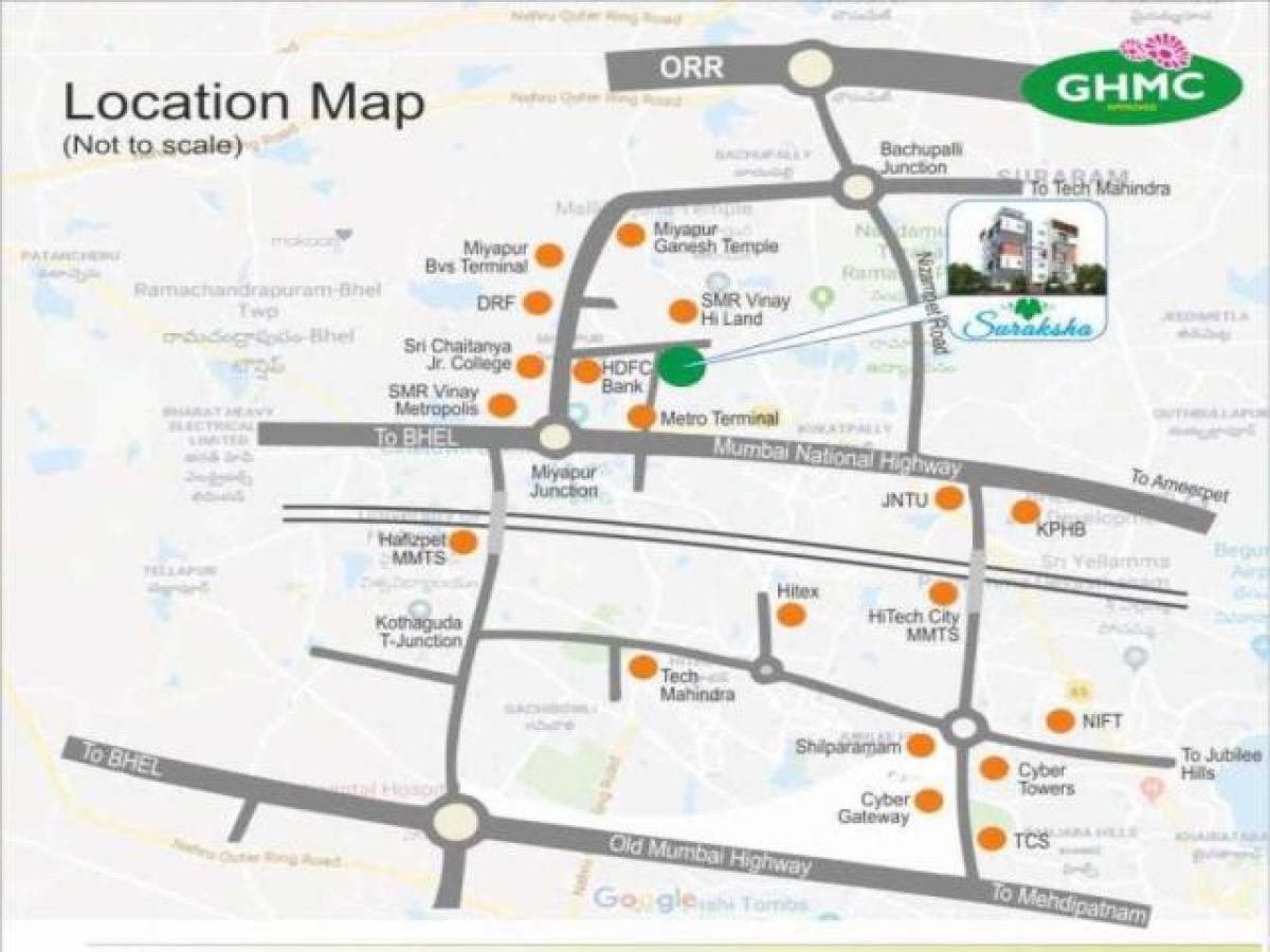 2 bedrooms House in Hyderabad, India No. 3998