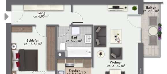 2 rooms Apartment in Muhldorf am Inn, Germany No. 343276 15