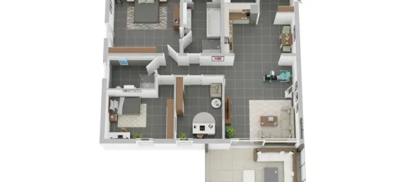 Квартира с 3 спальнями в Ашаффенбург, Германия № 91644 27