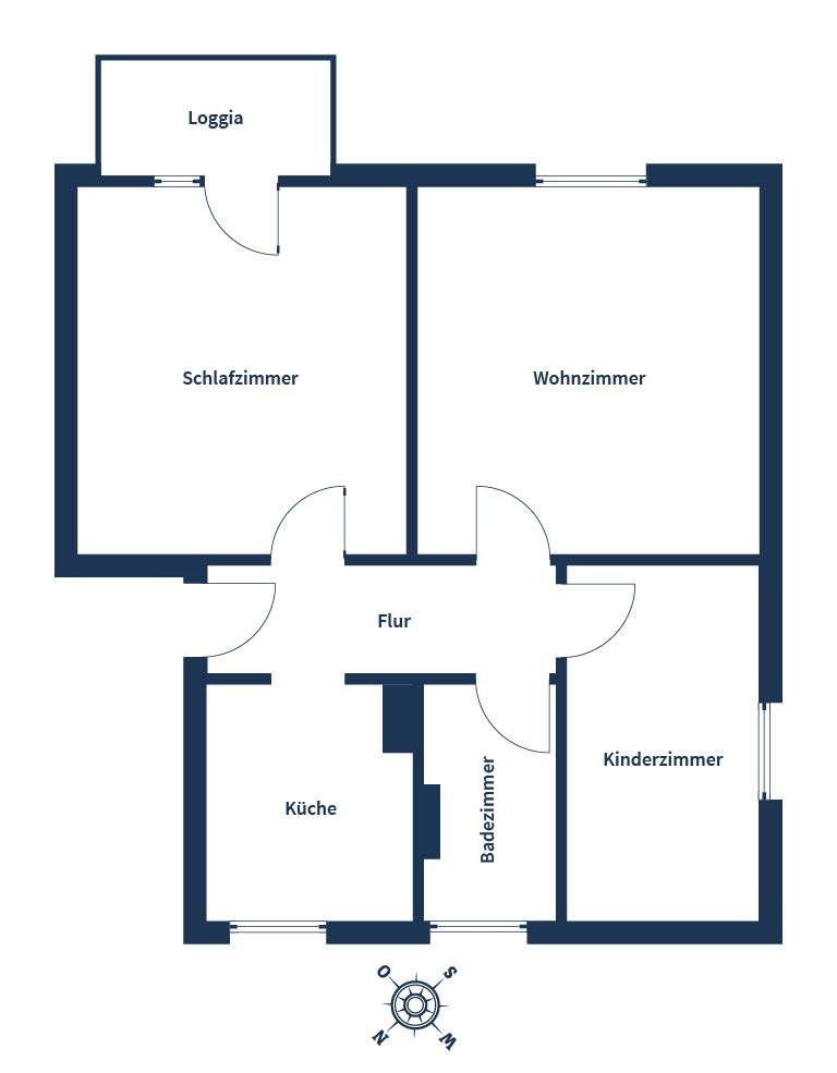 Apartamento de 2 dormitorios en Offenbach, Germany No. 359115