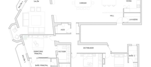 Apartamento T4 em Madrid, Spain N.º 124821 5