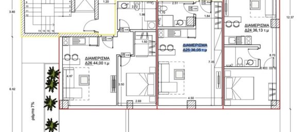 1 dormitorio apartamento en venta en Piraeus, Attica, Greece № 53726 4