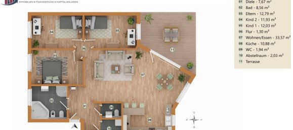 3 chambres Appartement à Osnabruck, Germany No. 330768 18