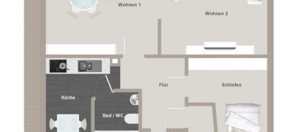 3 rooms Apartment in Augsburg, Germany No. 353636 16