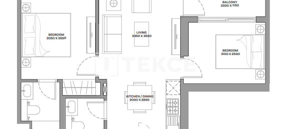 Квартира с 3 спальнями в Умм-эль-Кайвайн, ОАЭ № 111726 12