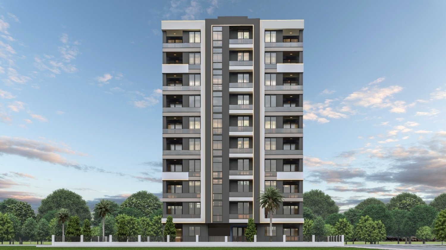 Wohnung 1+1 in Mersin, Turkey, Nr. 32015