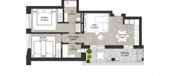 2 Schlafzimmer Doppelhaus in Almancil, Portugal, Nr. 149079 10