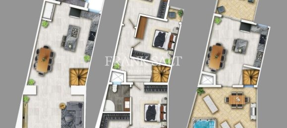 2 غرف نوم تاون هاوس في Luqa, Malta رقم 442 3