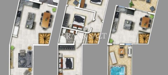 2 غرف نوم تاون هاوس في Luqa, Malta رقم 442 2