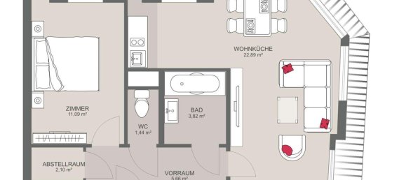 2غرفة شقة في Hernals, Austria رقم 143951 11