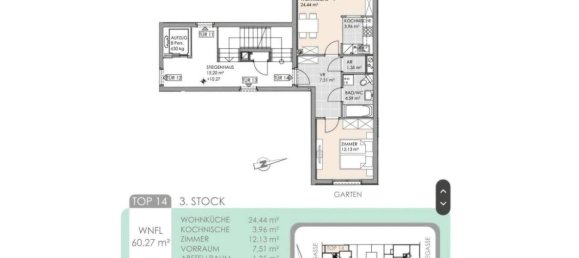 Apartamento de 2 dormitorios en Brigittenau, Austria No. 127836 8
