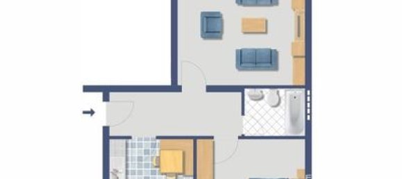 2غرفة شقة في Dusseldorf, Germany رقم 8232 2