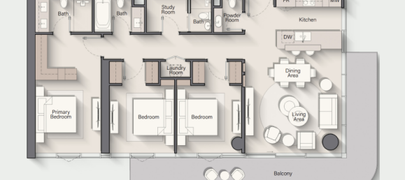 Studio in Al Marjan Island, UAE No. 121649 12