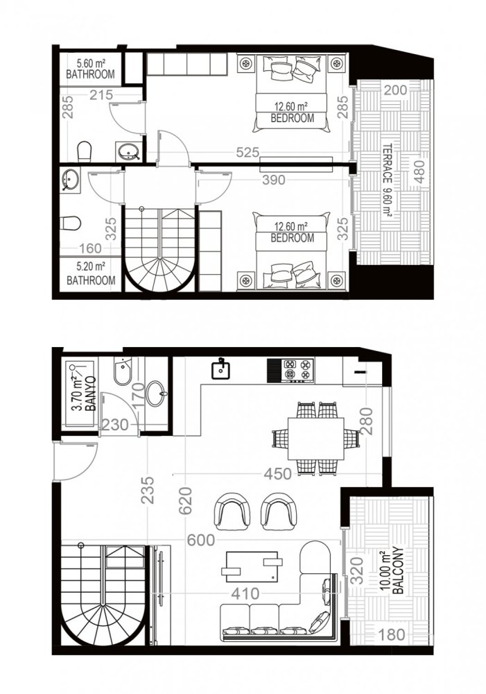 Penthouse 2+1 in Yekta Sungate Residence, Gazipasa, Turkey No. 35440 1
