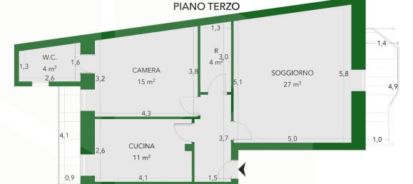 Apartamento de 2 divisões em Molfetta, Italy N.º 28766 8