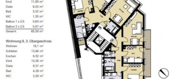 Apartamento T2 em Cologne, Germany N.º 164420 10