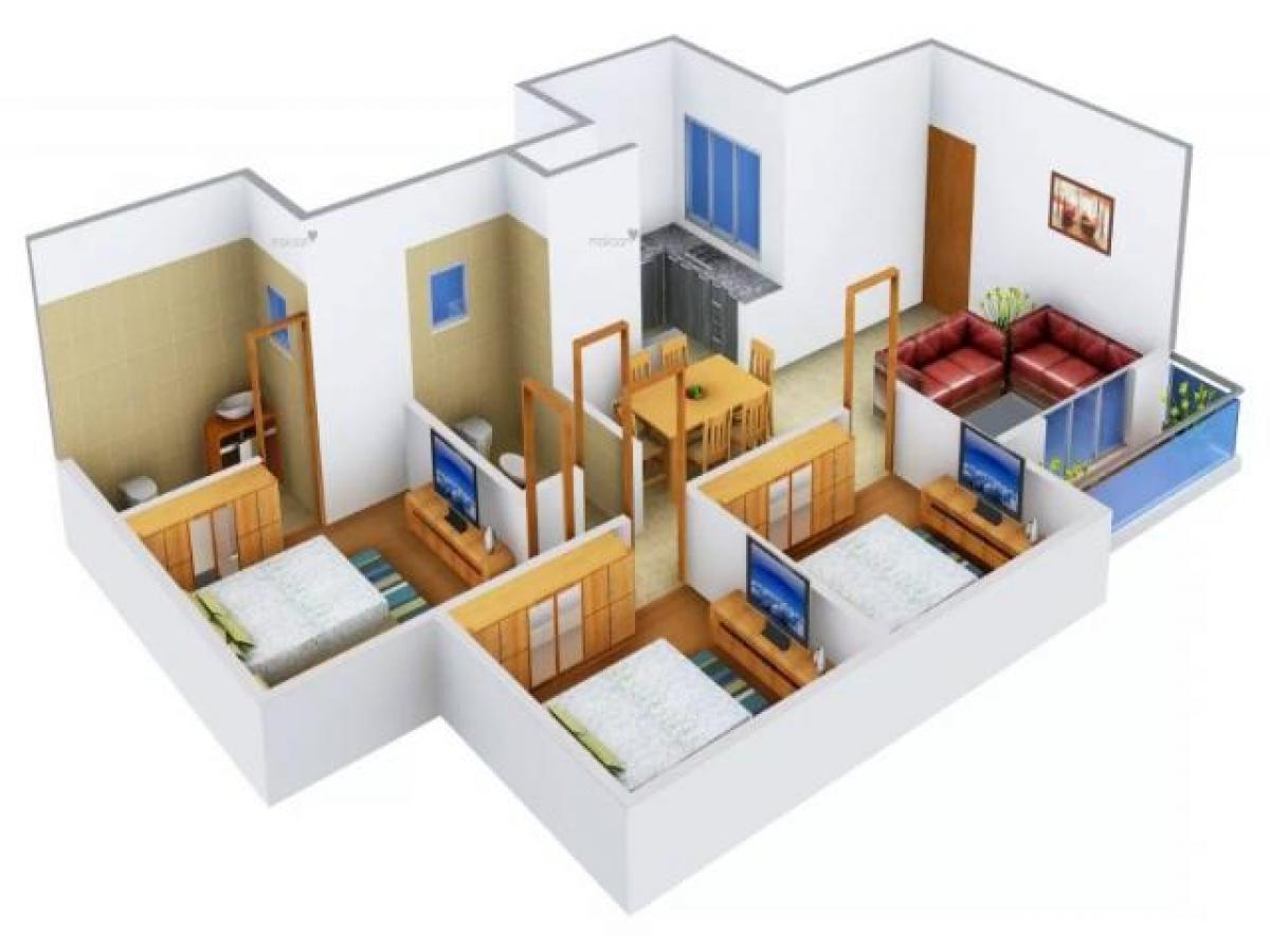 3 chambres Maison à Bangalore, India No. 43560