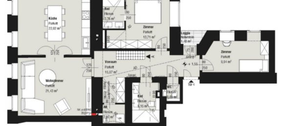 3غرفة شقة في Alsergrund, Austria رقم 216264 12