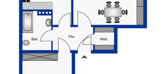 Квартира с 1 спальней в Франкфурт на Майне, Германия № 219466 3