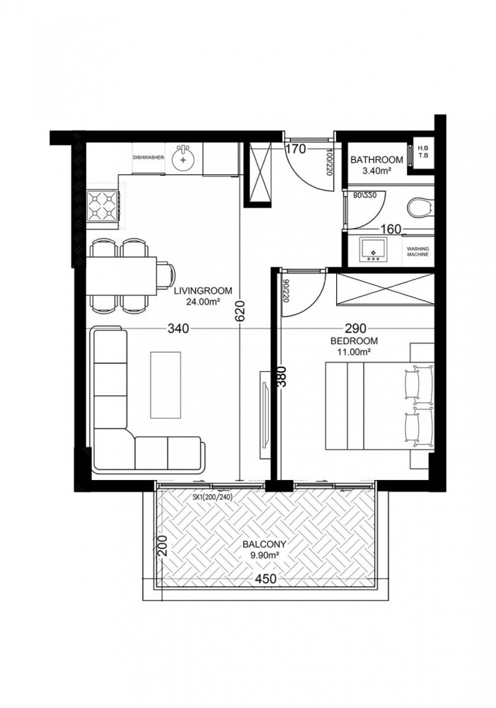 Apartment 1+1 in Yekta Golden Valley, Oba, Turkey No. 37764 1