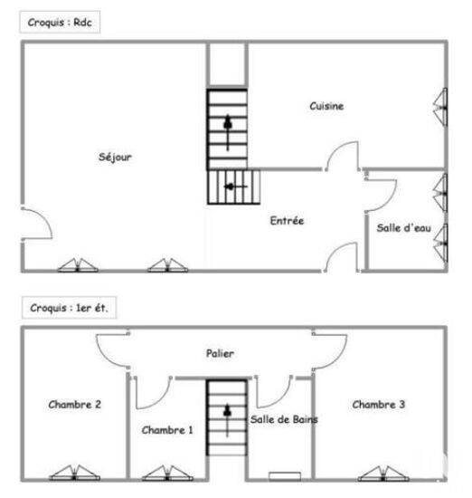 Casa de 3 dormitorios en Chartres, France No. 56884