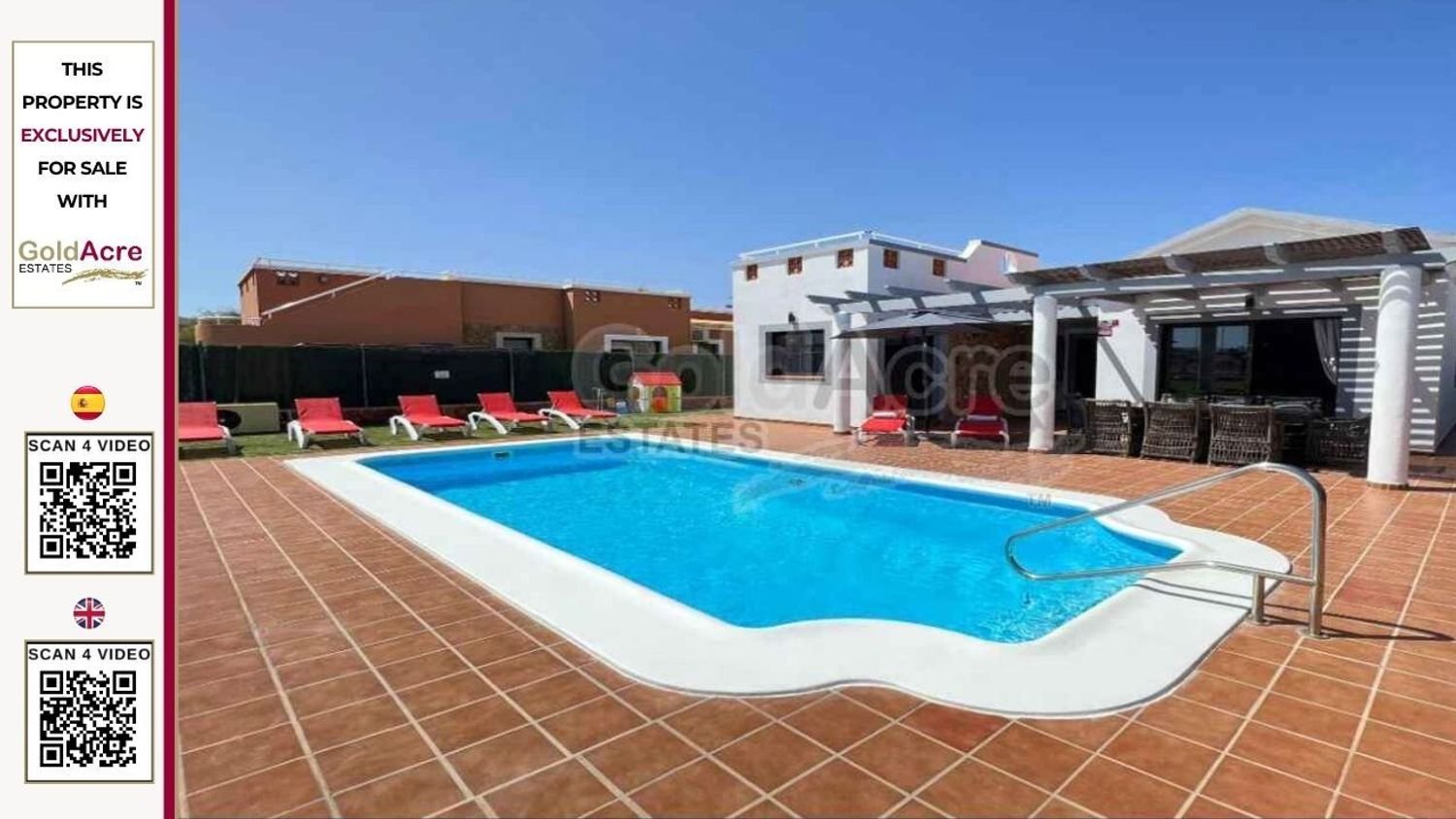 4 غرف نوم فيلا في Caleta De Fuste, Spain رقم 149199