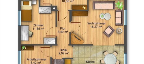 Таунхаус с 4 спальнями в Heidenheim, Германия № 65148 21