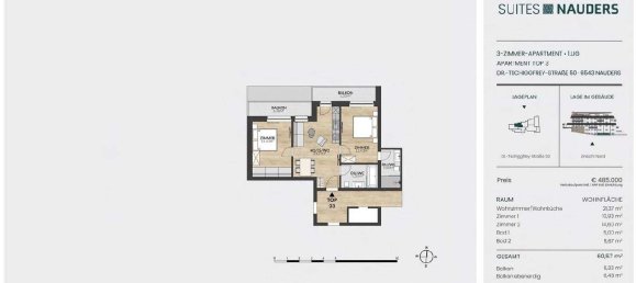 3 rooms Apartment in Nauders, Austria No. 175629 15