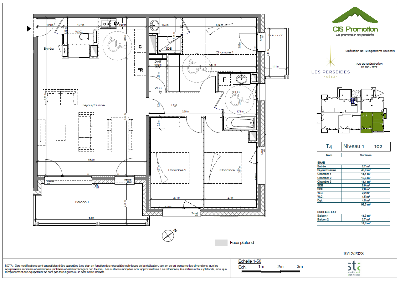 Apartamento T3 em Seez, France N.º 320901