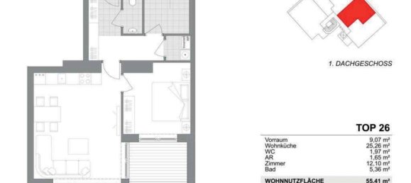 2-Zimmer Wohnung in Brigittenau, Austria, Nr. 126730 6