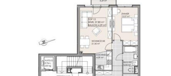 Квартира с 2 комнатами в Оттакринг, Австрия № 179631 24