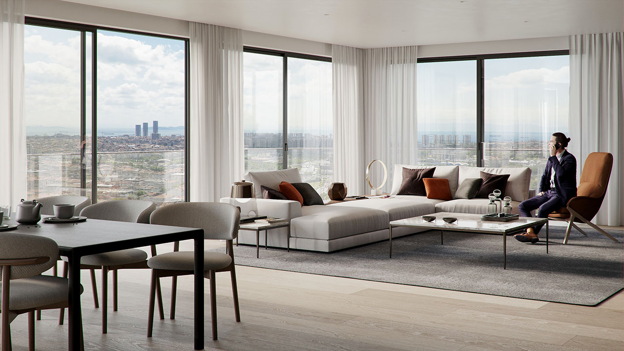 Appartement 4+1 à Rams Garden, Bahcelievler, Turkey No. 36045