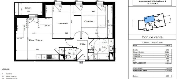 Apartamento de 2 dormitorios en Champagne-sur-Oise, France No. 134151 2