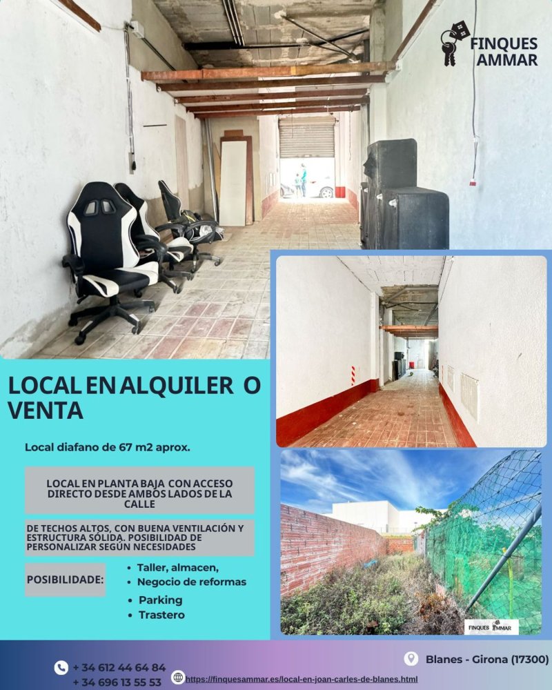 Gewerbliche Immobilie in Blanes, Spain 67m², Nr. 247280