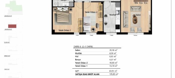 3 rooms Apartment in Beyoglu, Turkey No. 32632 24