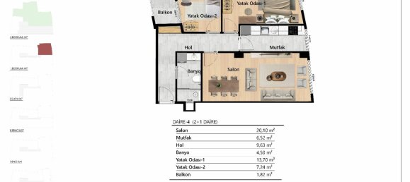 3 rooms Apartment in Beyoglu, Turkey No. 32632 22