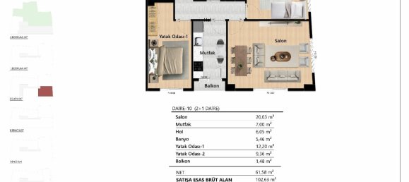 3 rooms Apartment in Beyoglu, Turkey No. 32632 25