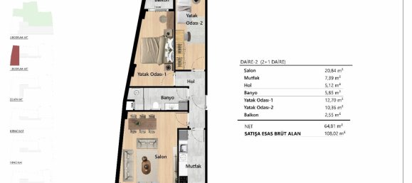 3 rooms Apartment in Beyoglu, Turkey No. 32632 20