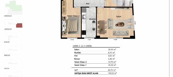 3 rooms Apartment in Beyoglu, Turkey No. 32632 23