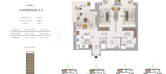 3 Schlafzimmer Wohnung in Dubai, UAE, Nr. 111811 11