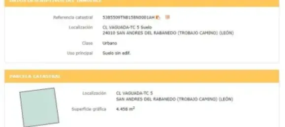  قطعة أرض في San Andres del Rabanedo, Spain رقم 103966 4